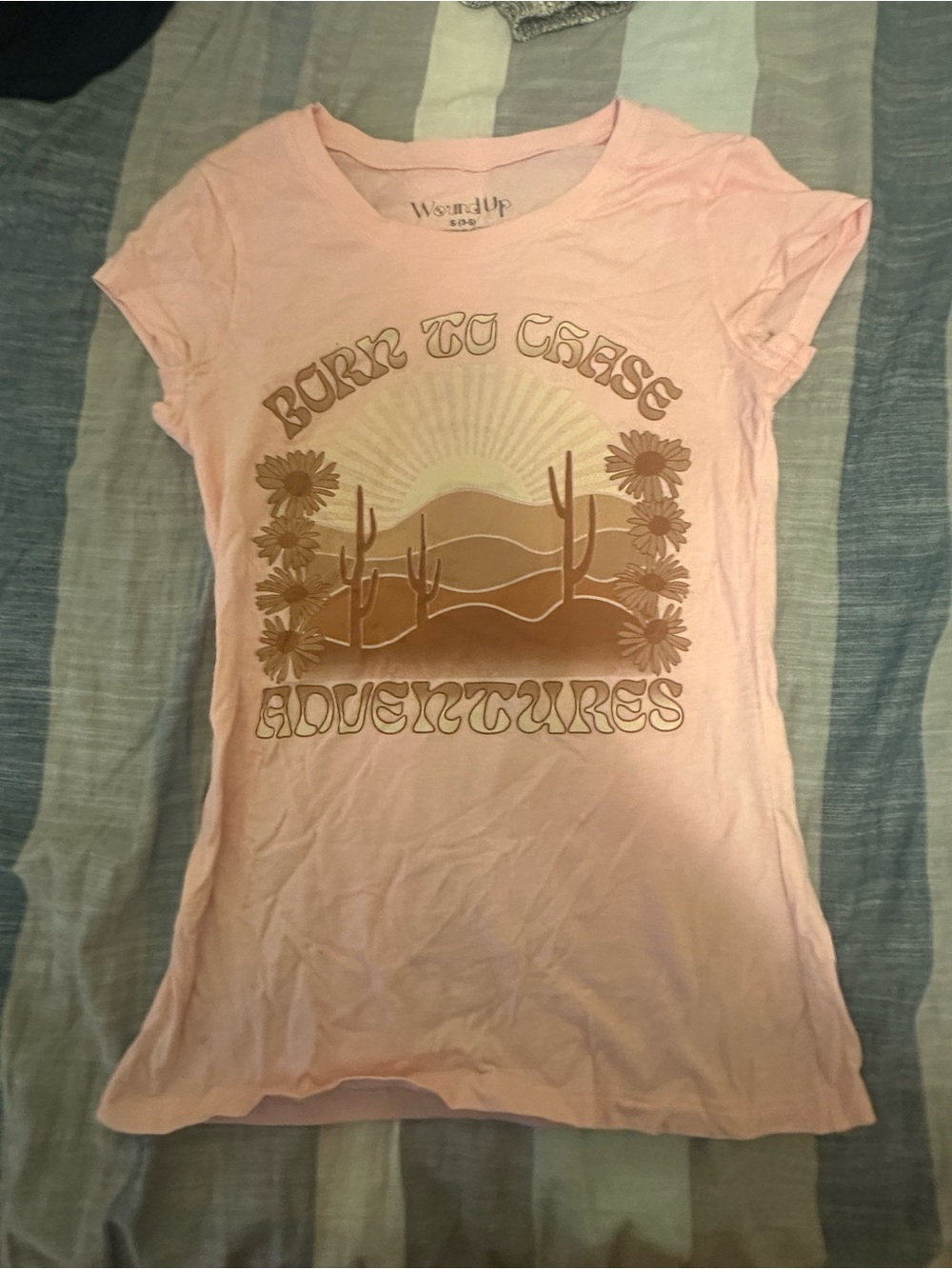 Wound Up Pink Retro Desert Graphic Tee
